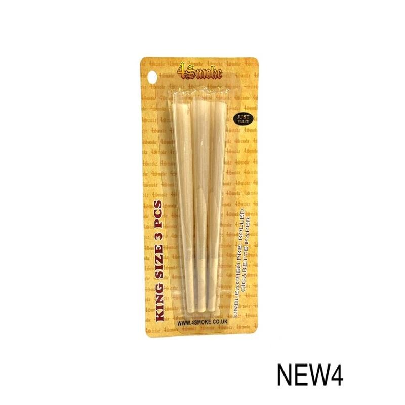 4Smoke Cone PK3 New4 Organic Brown