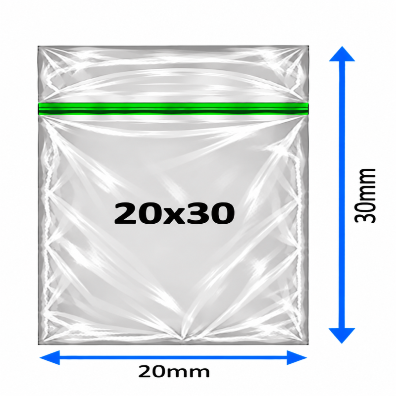 Plain Baggy Zipper 20X30