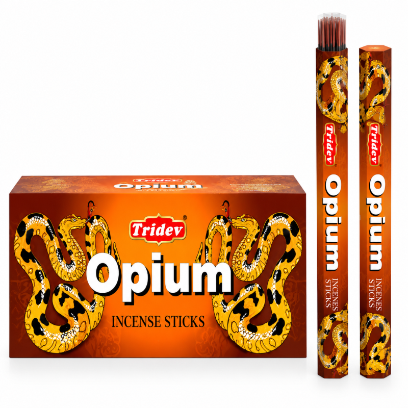 Tridev Incense Stick Opium Hexa Series pk6