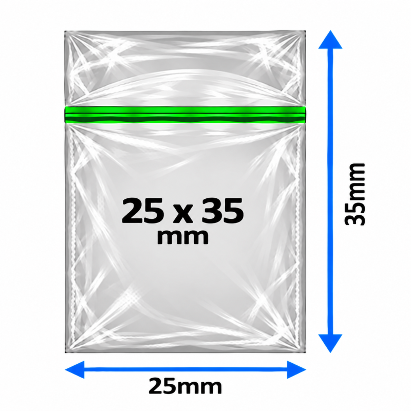 Plain Baggy Zipper 25x35