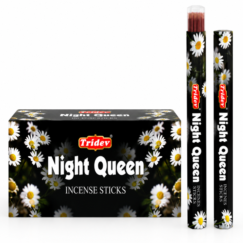Tridev Incense Stick Night Queen Hexa Series pk6