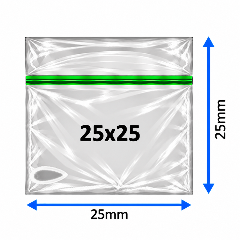 Plain Baggy Zipper 25x25