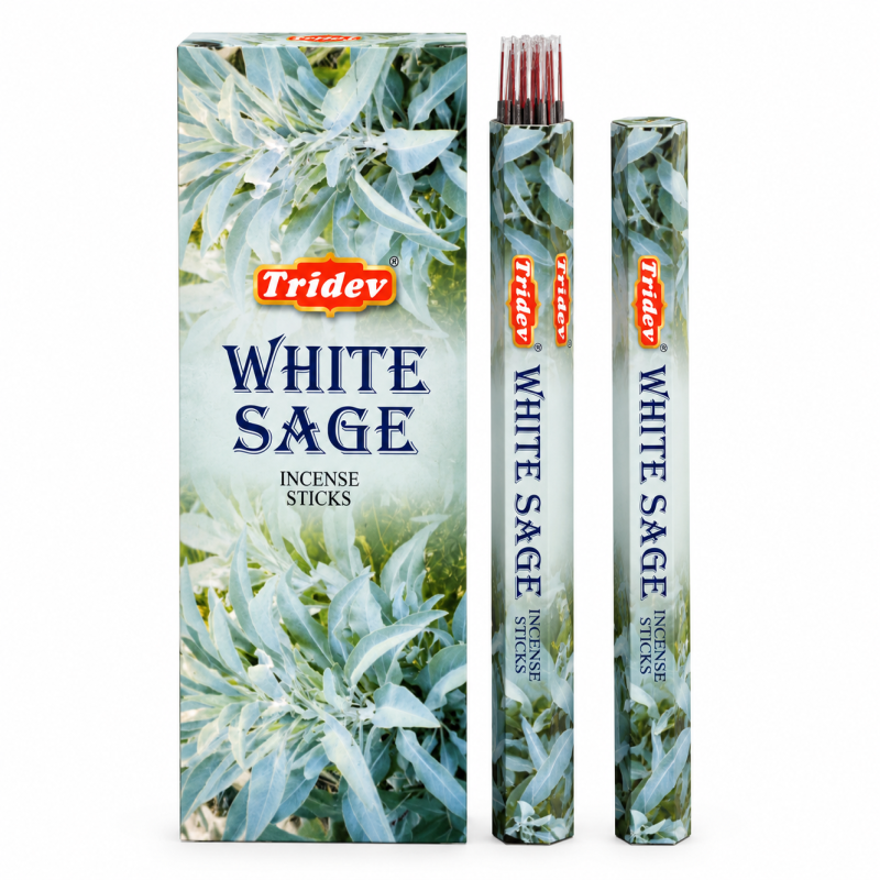 Tridev Incense Stick White Sage Hexa Series pk6