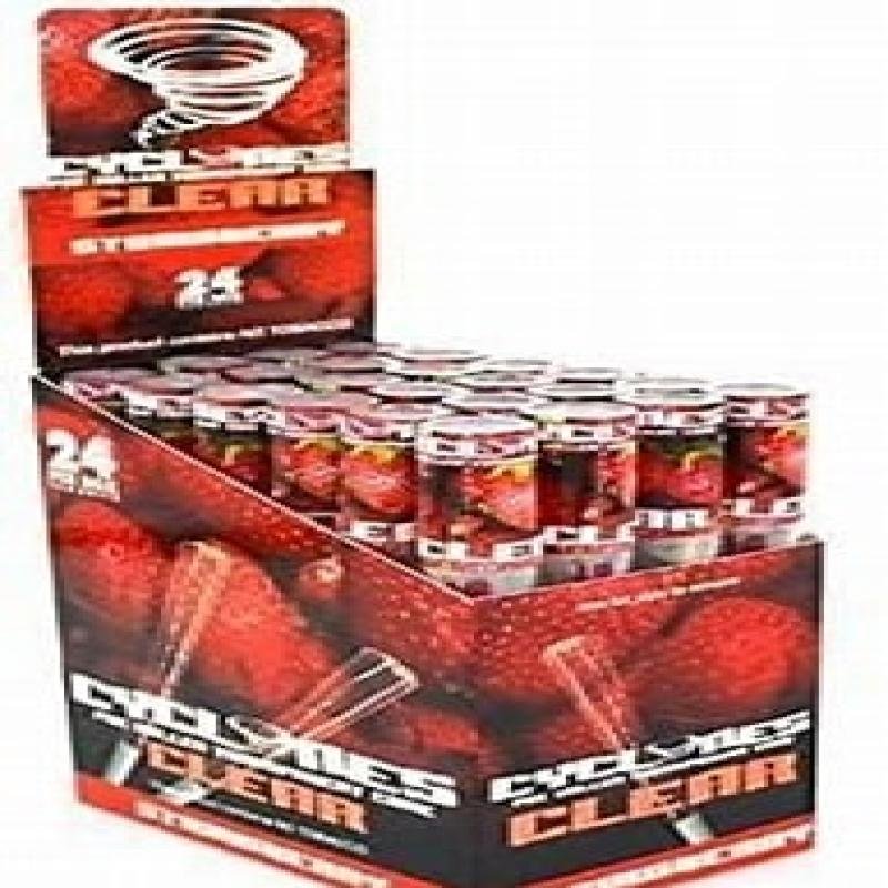 Cyclones Clear Cone PK.24 x1 Strawberry