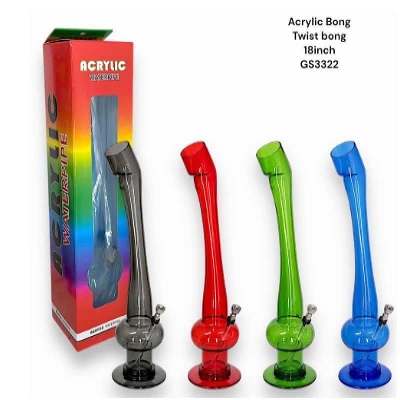 GS3322 - Acrylic Bong NEW TWIST 11244