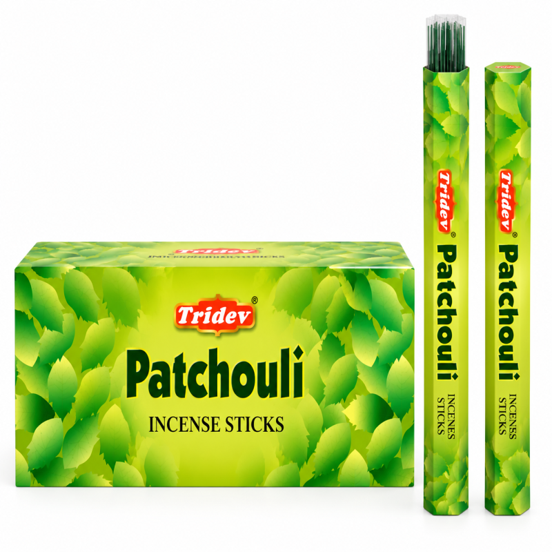 Tridev Incense Stick Patchouli Hexa Series pk6