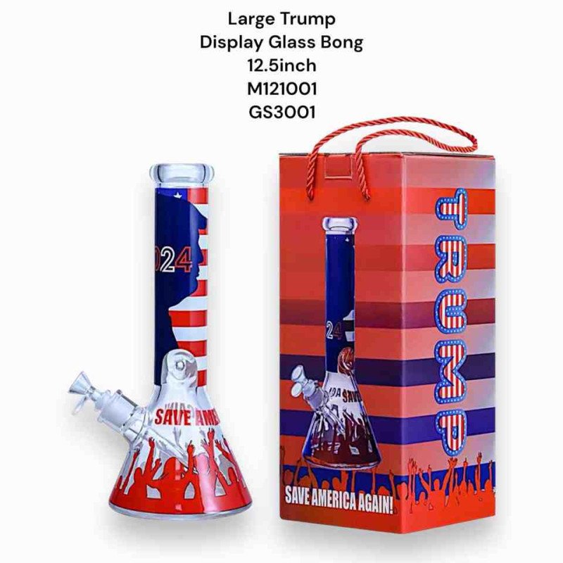 GS3001 - GLASS BONG 12.5 INCH M121001 Mix