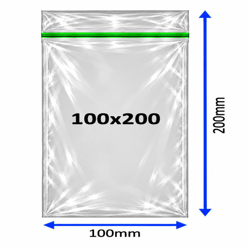 Plain Baggy Zipper 100x200