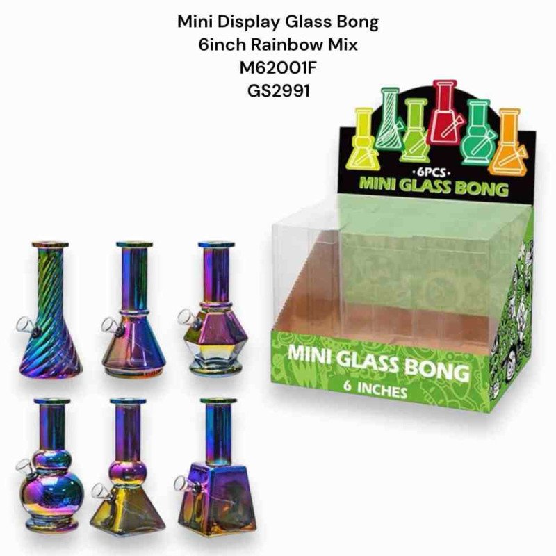GS2991 - MINI GLASS BONG M62001F