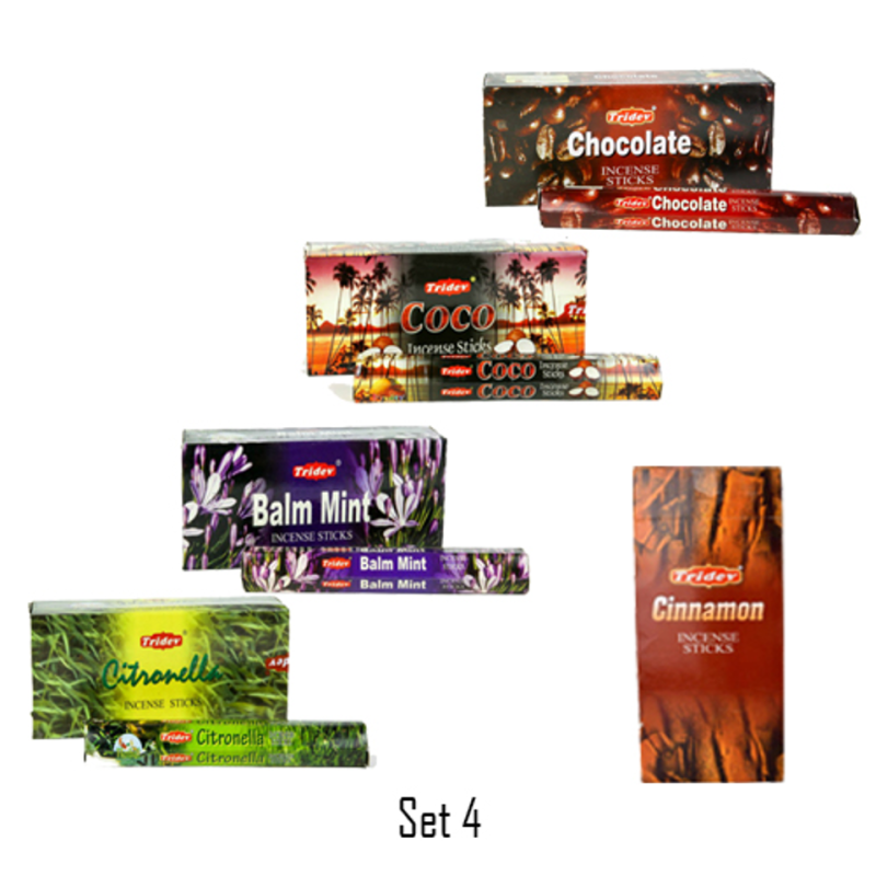 Tridev Mix Incense Stick SET Herbal Series
