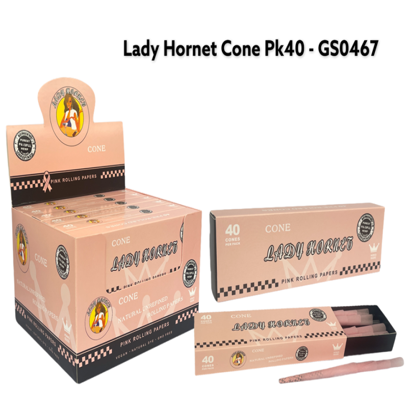 Lady Hornet Cone King Size PK40 - GS0467