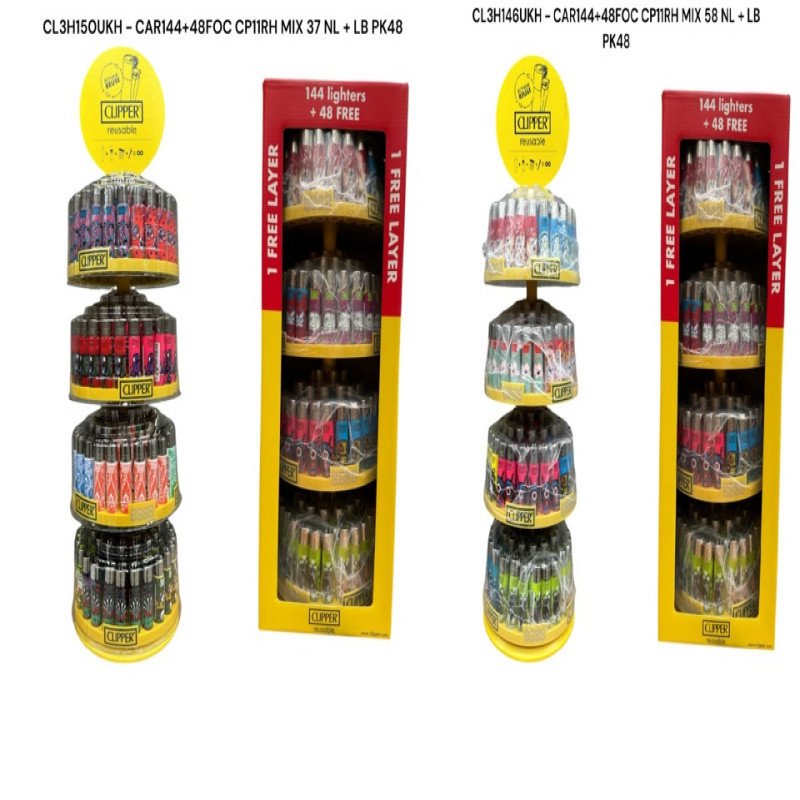 CLIPPER LIGHTER STAND D144+48 CP11RH - PRINTED